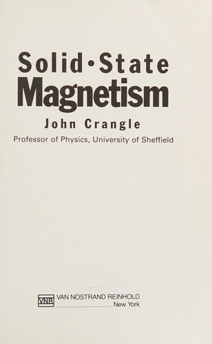 Solid state magnetism