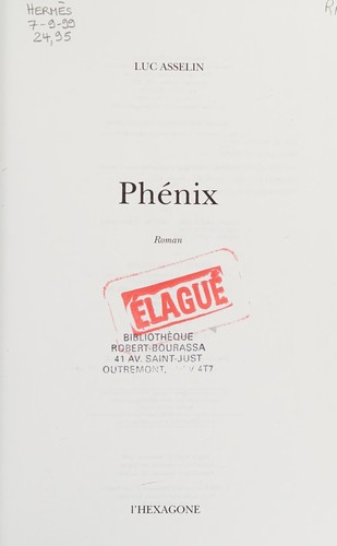 Phénix by Luc Asselin cover