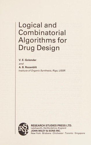 Logical and combinatorial algorithms for drug design