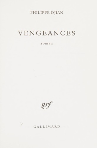 Vengeances by Philippe Djian cover