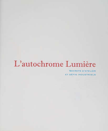 L'autochrome Lumière