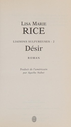 Désir by Lisa Marie Rice cover