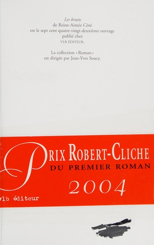 Les bruits by Reine-Aimée Côté cover