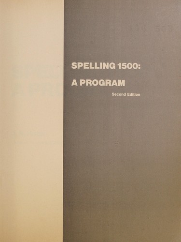 Spelling 1500