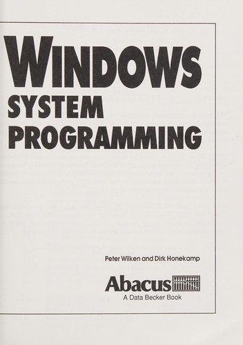 Windows system programming