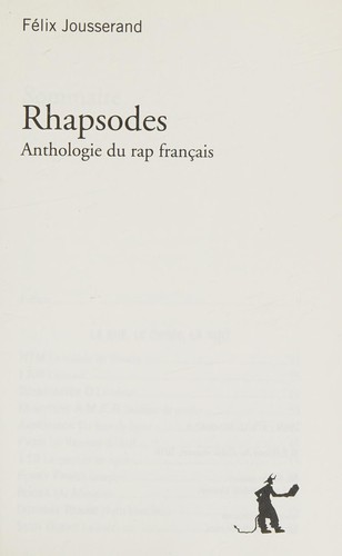 Rhapsodes by Félix Jousserand cover