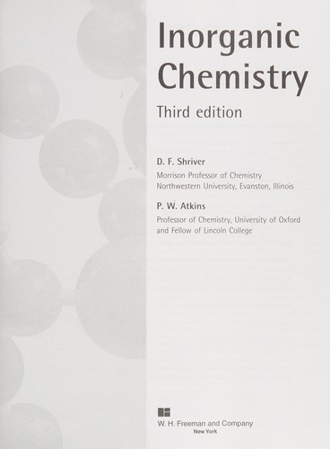 Inorganic chemistry