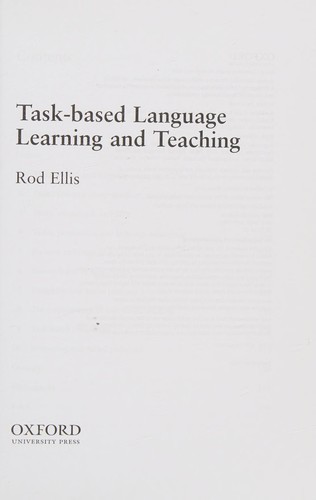 Task-based language learning and teaching
