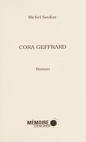 Cora Geffrard by Michel Soukar cover