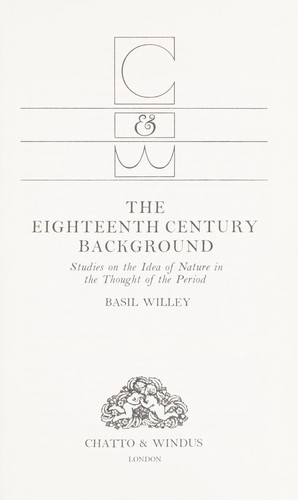 The eighteenth century background