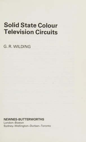 Solid state colour television circuits