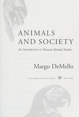 Animals and society by Margo DeMello cover