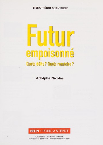 Futur empoisonné by Nicolas, A. cover