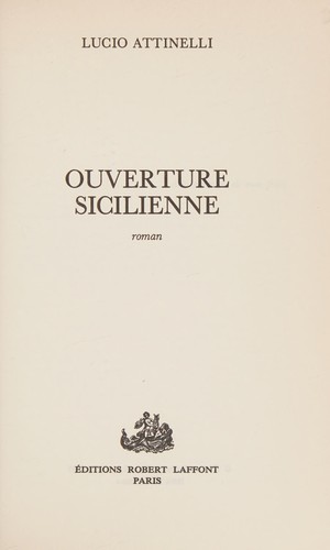 Ouverture sicilienne by Lucio-Maria Attinelli cover