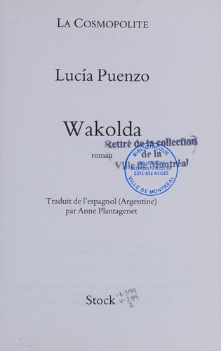 Wakolda by Lucía Puenzo cover