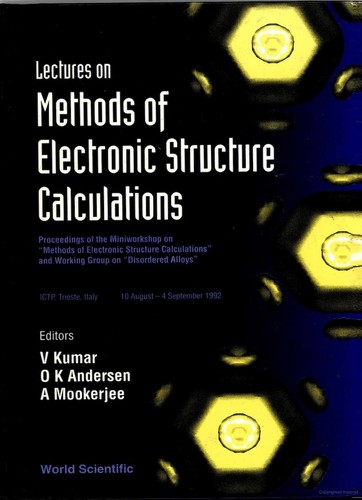 Lectures on Methods of electronic structure calculations