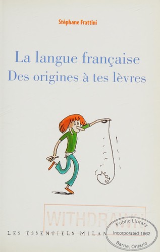 La langue française by Stéphane Frattini cover