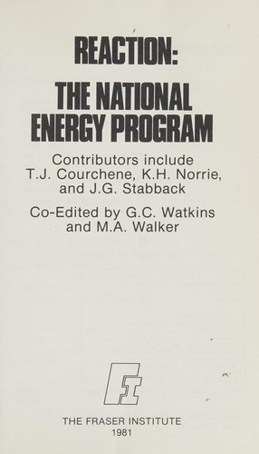 Reaction, the national energy program