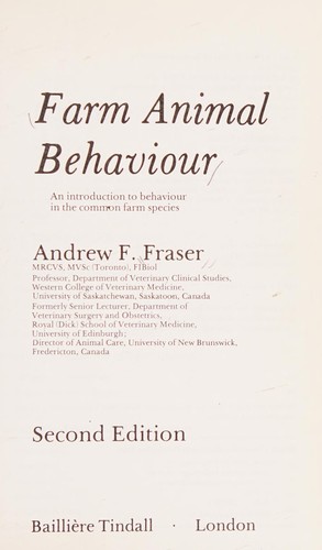 Farm animal behaviour