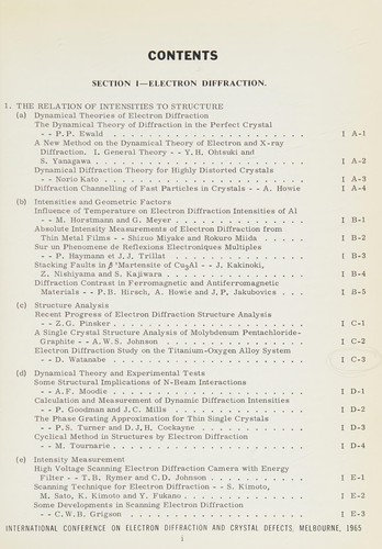 Electron diffraction