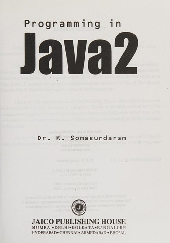 Programming in Java 2