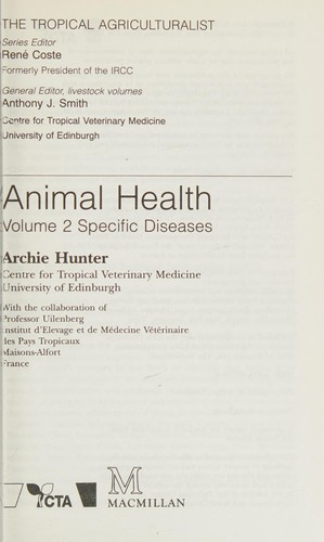 Animal health by Archie Hunter cover