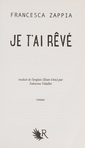 Je t'ai rêvé