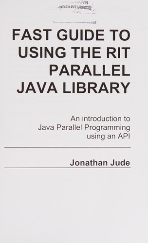 Fast guide to using the RIT PJ Parallel Java library