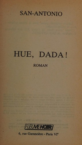 Hue dada! by San-Antonio cover