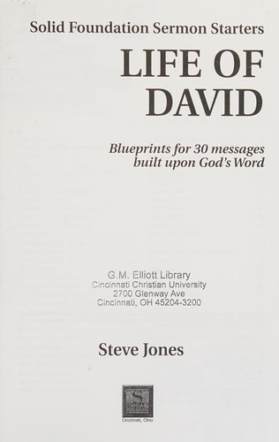 Life of David (Solid Foundation Sermon Starters)
