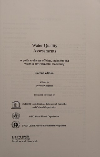Water quality assessments