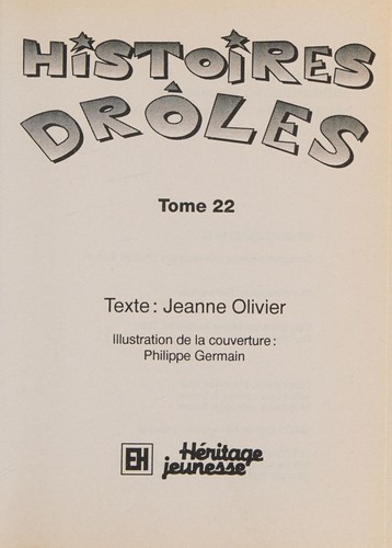 Histoires drôles. Tome 22