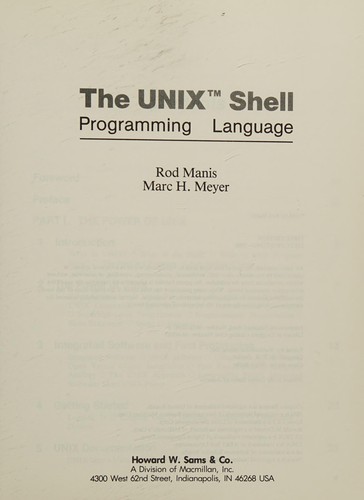The UNIX shell programming language