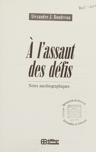 A l'assaut des défis