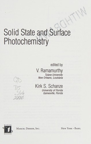 Solid state and surface photochemistry