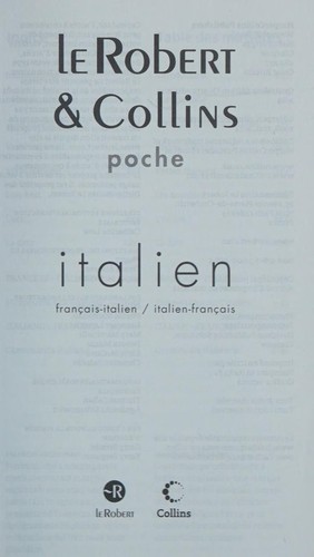 Le Robert & Collins poche, italien by Le Robert cover