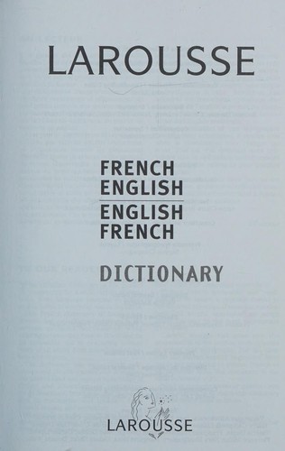 Dictionnaire français-anglais, anglais-français by Larousse cover