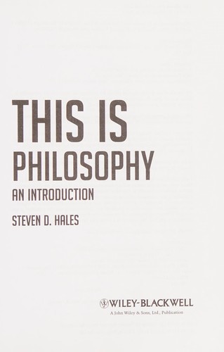 This is philosophy