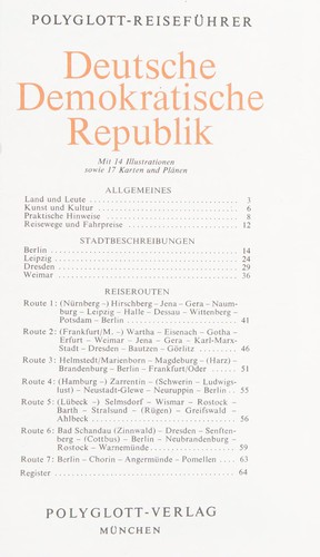 Deutsche Demokratische Republik by Hans Lajta cover