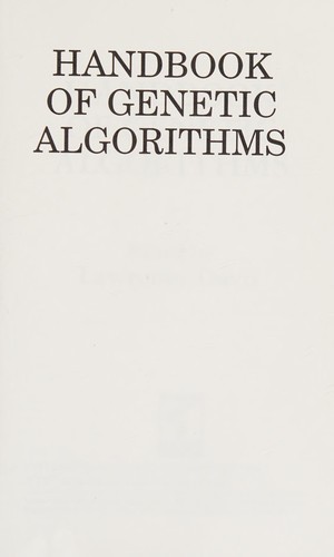 Handbook of Genetic Algorithms