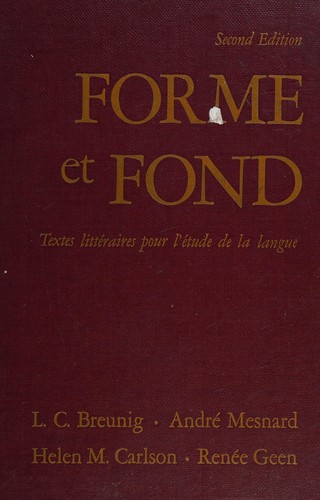 Forme et fond