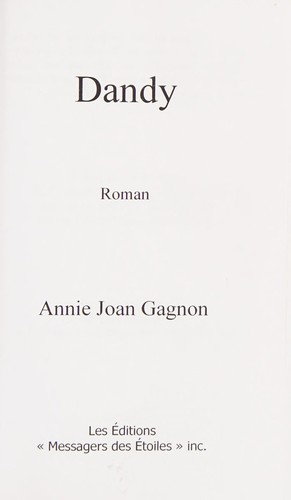 Dandy by Annie Joan Gagnon cover