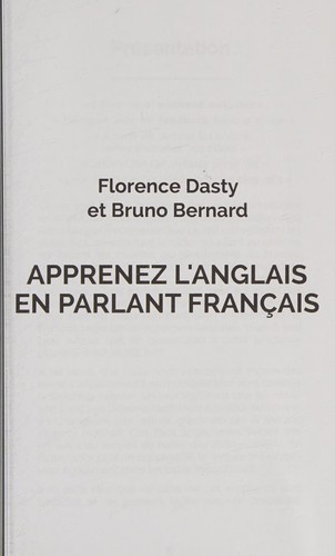 Apprenez l'anglais en parlant français by Florence Dasty cover