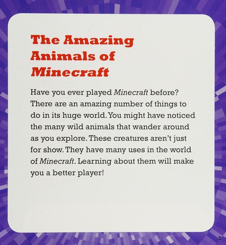 Animals in Minecraft