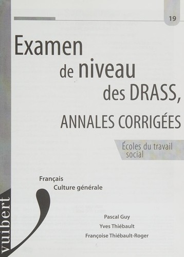 Examen de niveau des DRASS, annales corrigées