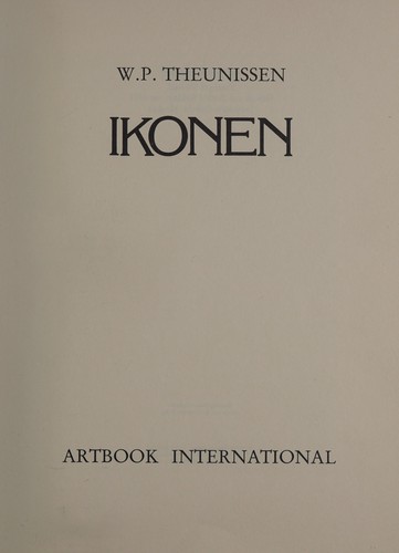 Ikonen by Wilhelmus P. Theunissen cover