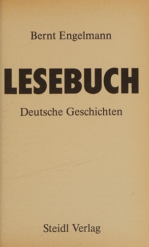 Lesebuch by Bernt Engelmann cover