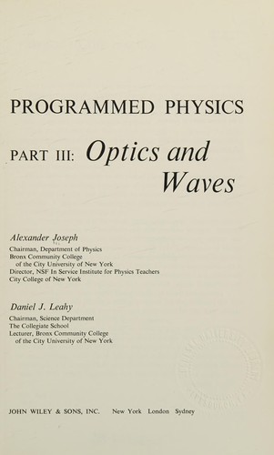 Programmed physics