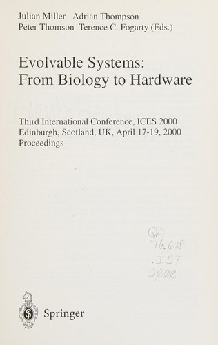 Evolvable systems: from biology to hardware