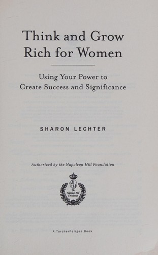 Think and grow rich for women